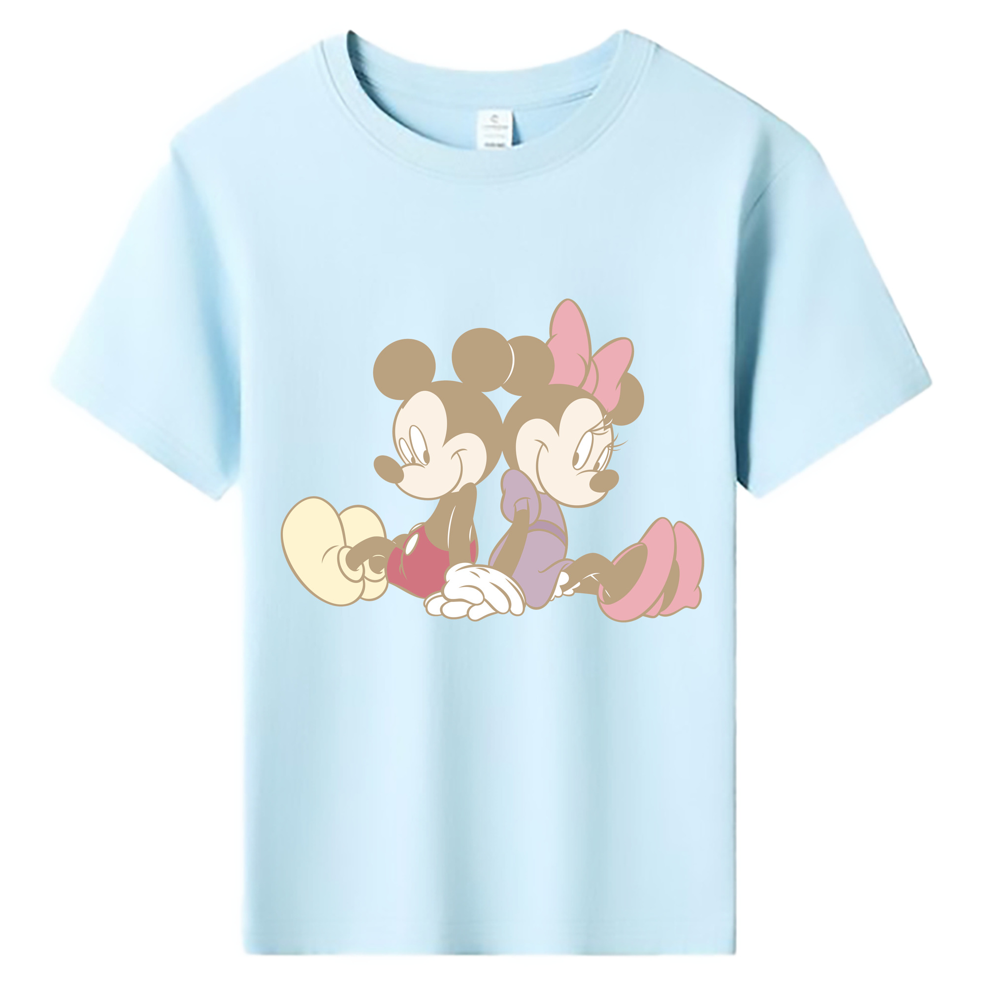 ミッキーマウス Mickey Mouse 綿100％キッズTシャツ（フロントプリント）